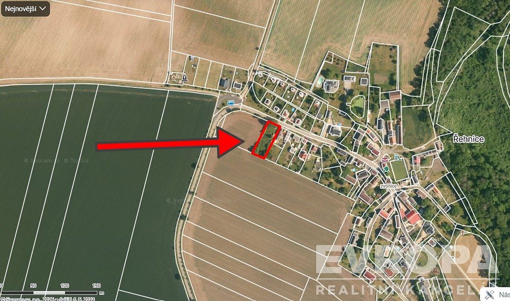 Prodej stavebního pozemku 1 168 m², Krnsko – náhled fotky 2
