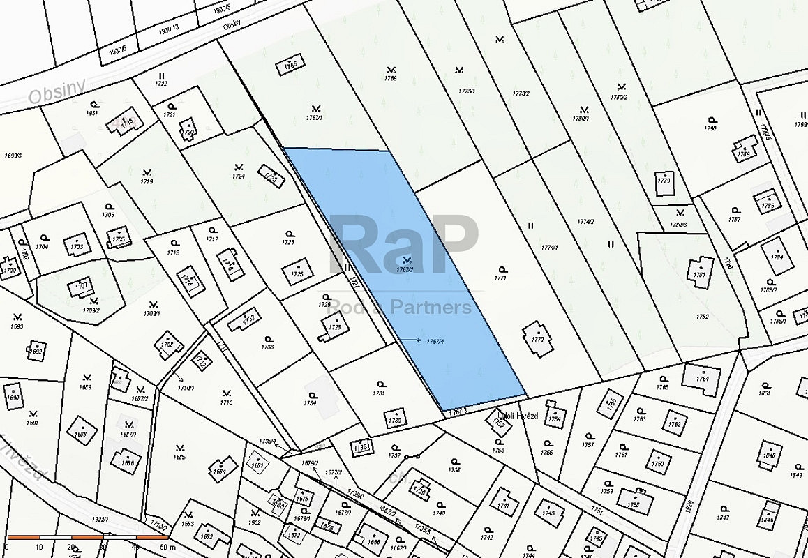 Prodej pole 2 442 m² – pohled 2