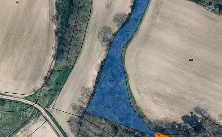 Prodej lesa 434 m², Kravaře, okres Česká Lípa