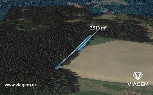 Prodej pole 3 513 m², Račín, okres Žďár nad Sázavou