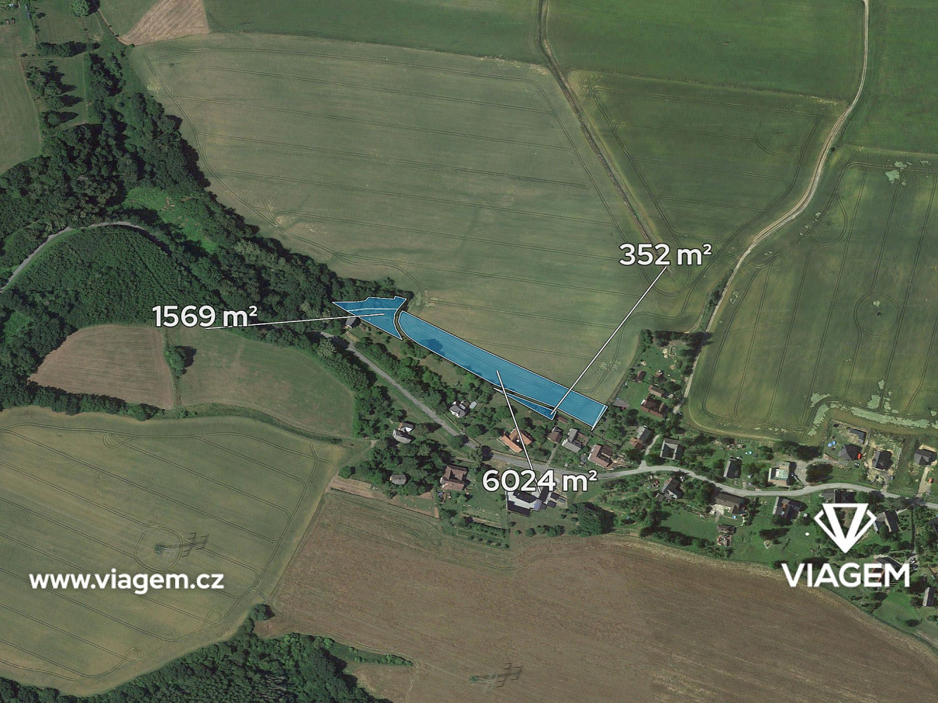 Prodej pole 1 349 m² - View 3