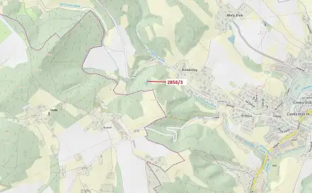 Dražba lesa 448 m², Český Dub