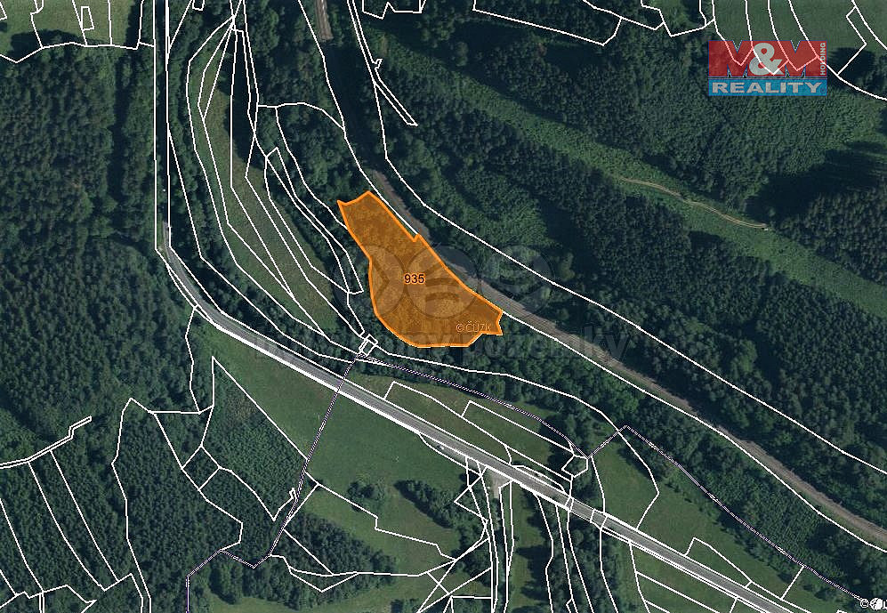 Prodej lesa, 8547 m², Lužná – pohled 2