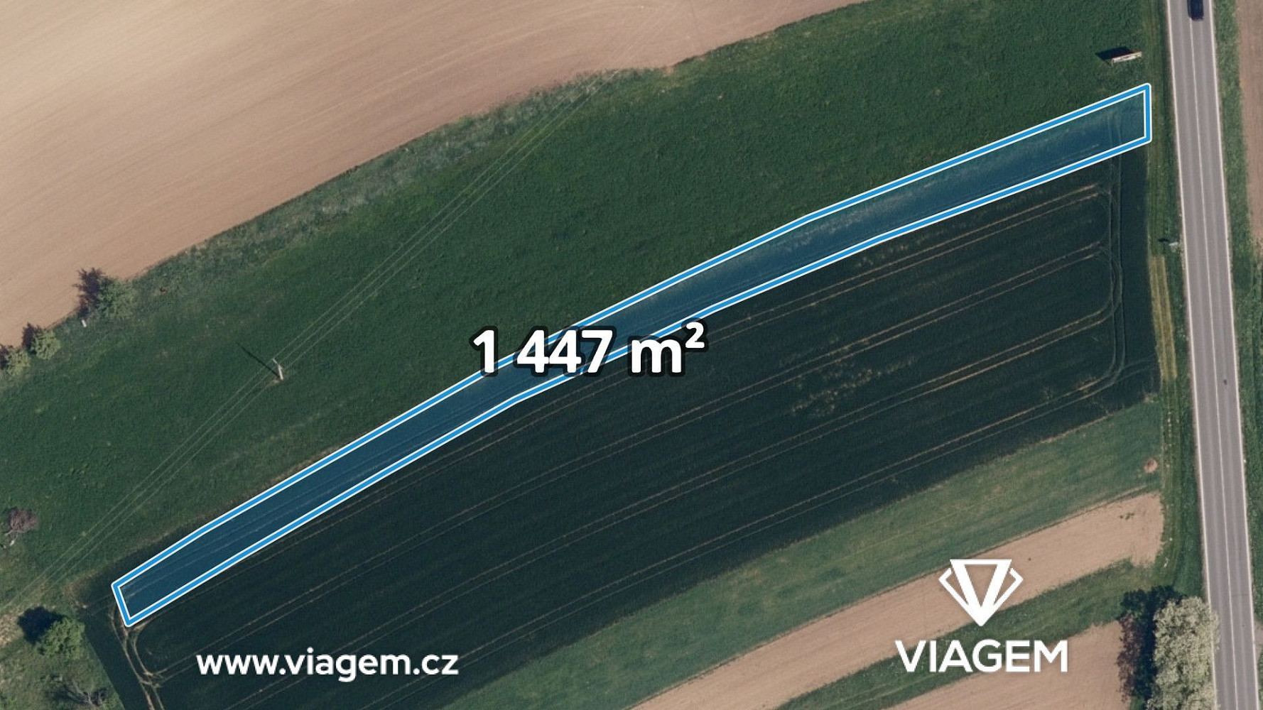 Prodej pole 1 447 m²
