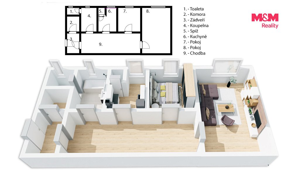 Prodej bytu 2+1 63 m², Ostrava – náhled fotky 11