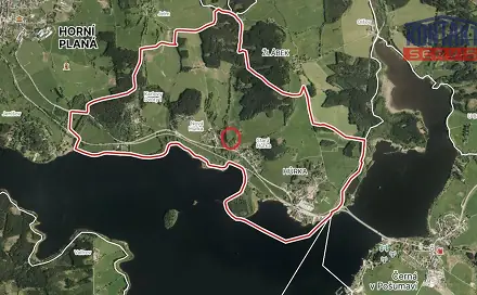 Prodej pozemku 3 355 m², Horní Planá - Hůrka, okres Český Krumlov