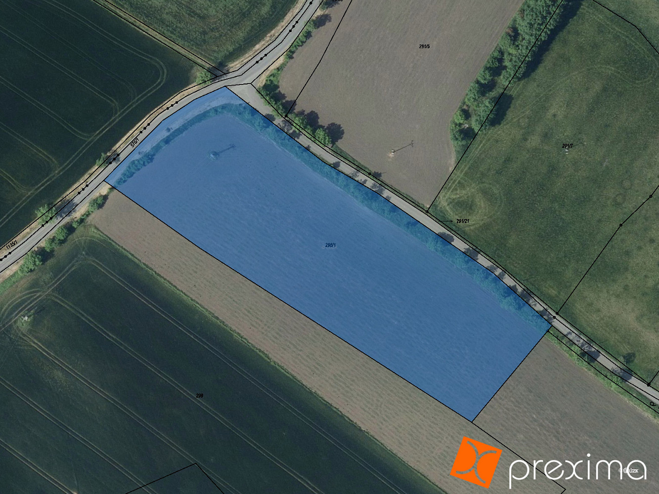 Prodej komerčního pozemku 1 539 m²