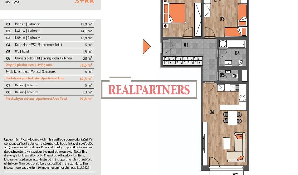 Prodej bytu 3+kk 92 m², Praha – náhled fotky 2