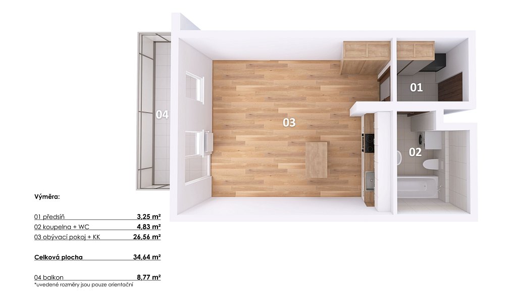 Prodej bytu 1+kk 34 m², Praha – náhled fotky 13