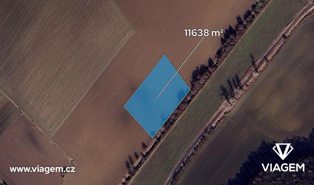 Prodej pole 11 638 m², Jarohněvice – náhled fotky 2