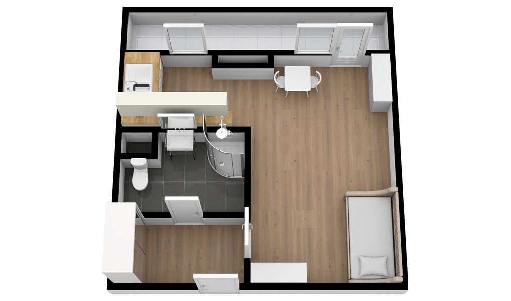 Pronájem bytu 1+kk 25 m², Praha – náhled fotky 10