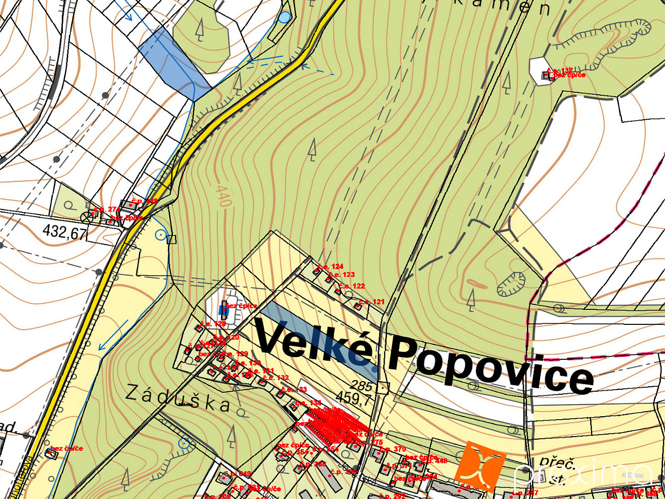 Prodej pole 535 m² – pohled 3