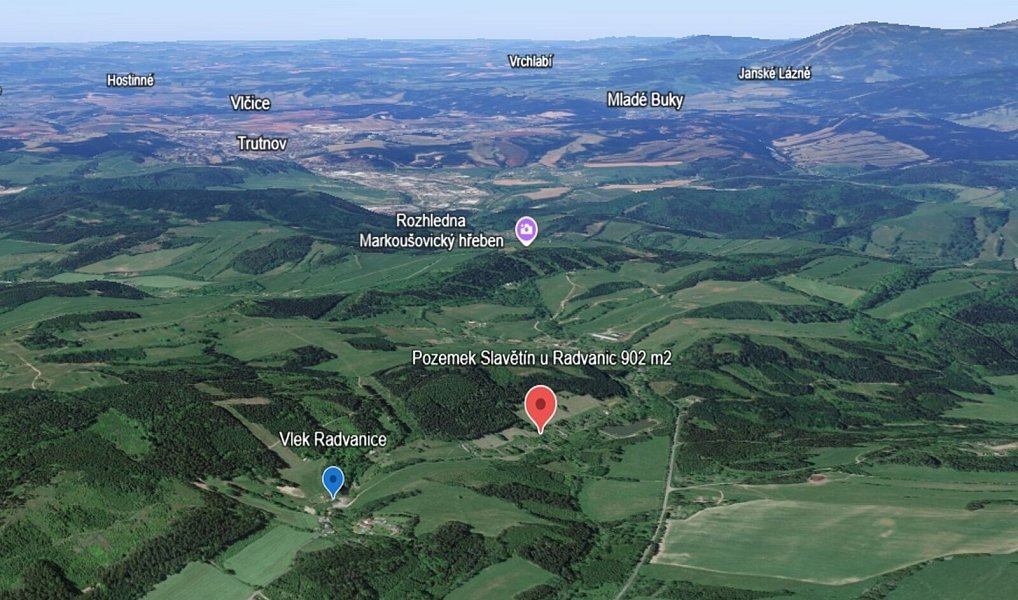 Prodej stavebního pozemku 902 m², Radvanice – náhled fotky 6