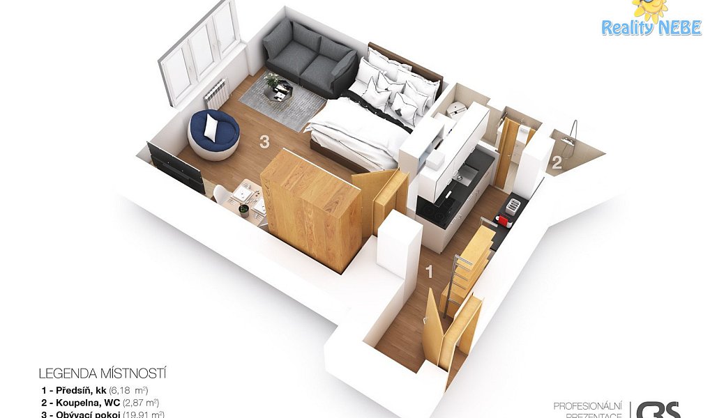 Prodej bytu 1+1 35 m², Praha – náhled fotky 11