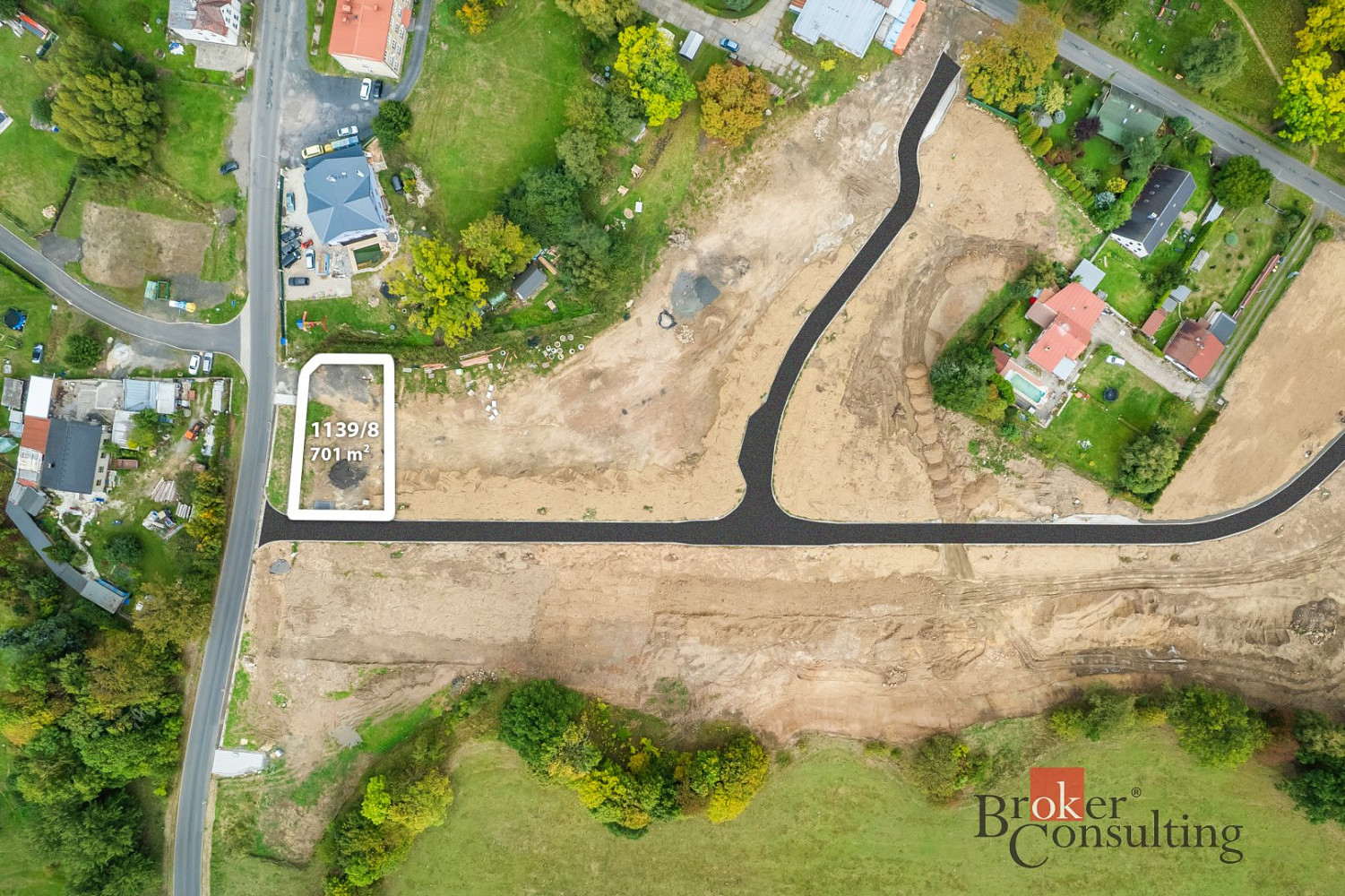 Prodej stavebního pozemku 701 m² – fotografie 4