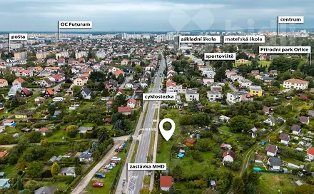 Prodej stavebního pozemku 674 m², Úprkova, Hradec Králové - Malšovice