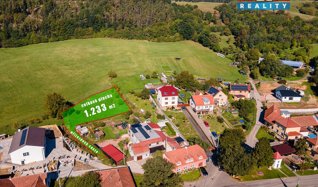 Prodej stavebního pozemku 1 233 m², Závist – náhled fotky 6