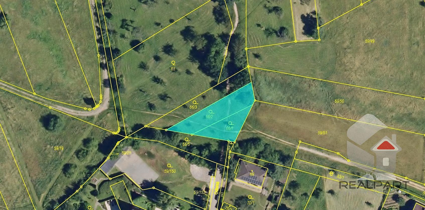 Prodej louky 595 m²
