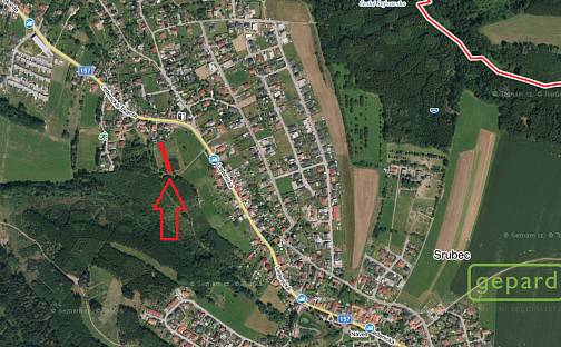 Prodej stavebního pozemku 2 037 m², Srubec, okres České Budějovice