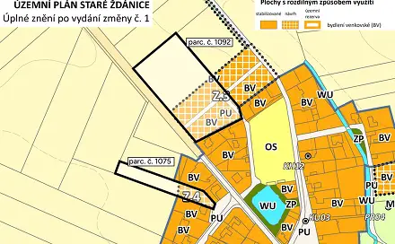 Prodej stavebního pozemku 4 622 m², Staré Ždánice, okres Pardubice