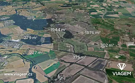 Prodej pole 409 m², Dašice, okres Pardubice