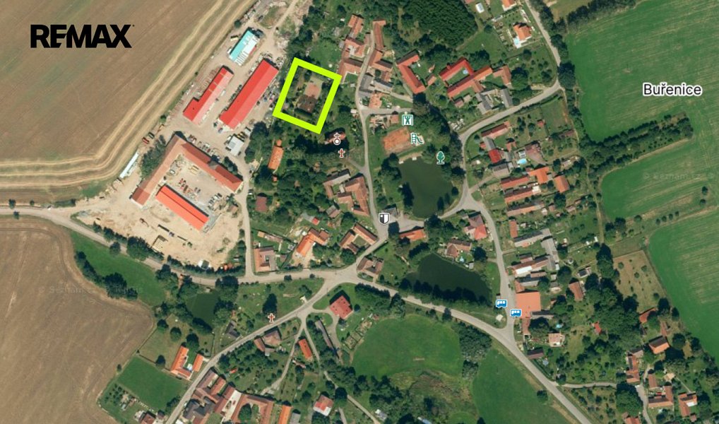 Prodej stavebního pozemku 1 615 m², Buřenice – náhled fotky 18