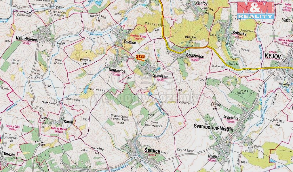 Prodej pole 616 m², Stavěšice – náhled fotky 5