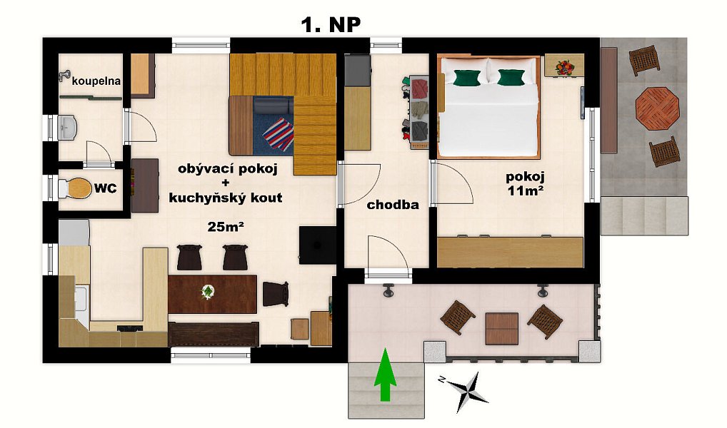 Prodej domu 92 m² s pozemkem 441 m², Stříbrná Skalice – náhled fotky 13