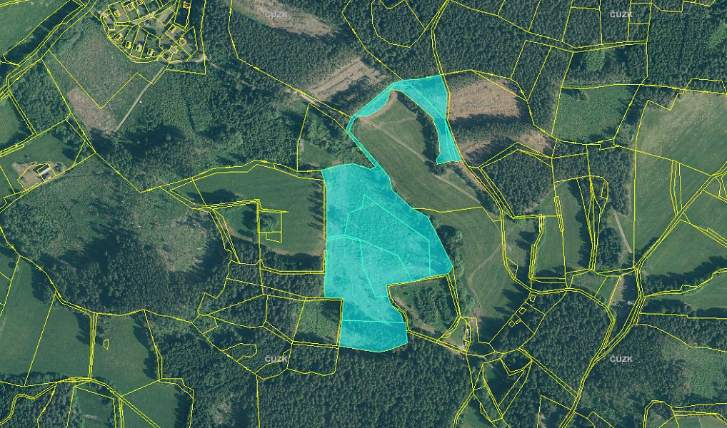 Prodej lesa 37 567 m², Vacovice – náhled fotky 10