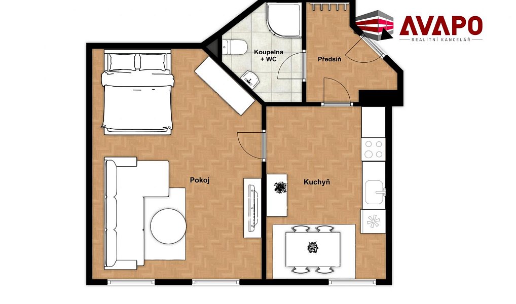 Pronájem bytu 1+1 43 m², Opava – náhled fotky 8
