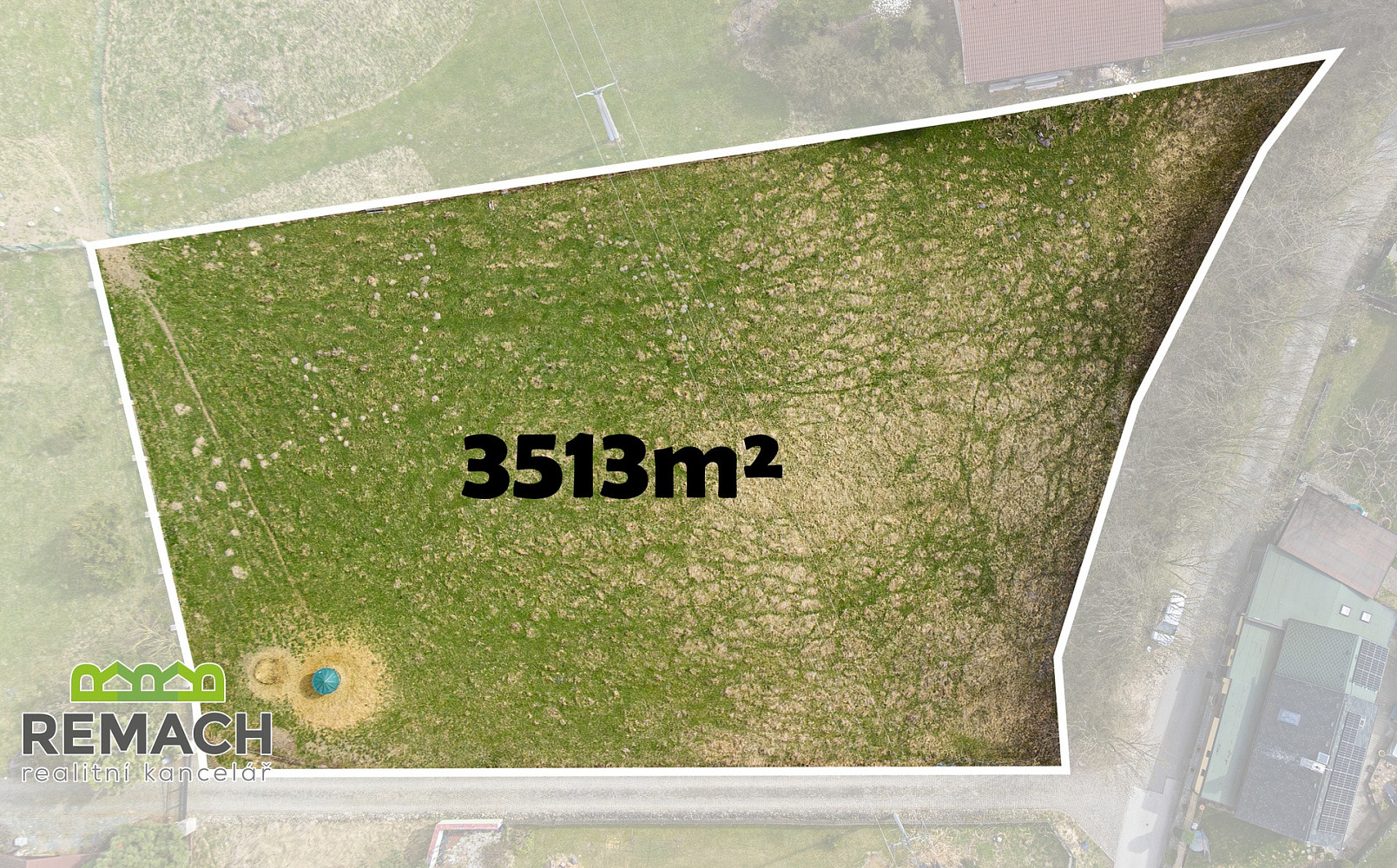 Prodej stavebního pozemku 3 513 m²