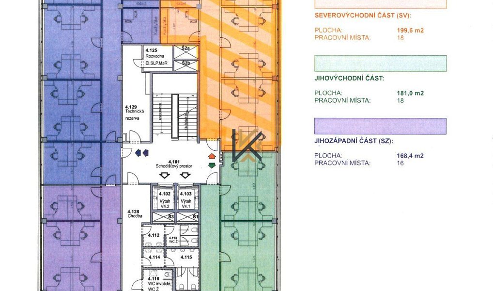 Pronájem kanceláře 199 m², Praha – náhled fotky 4