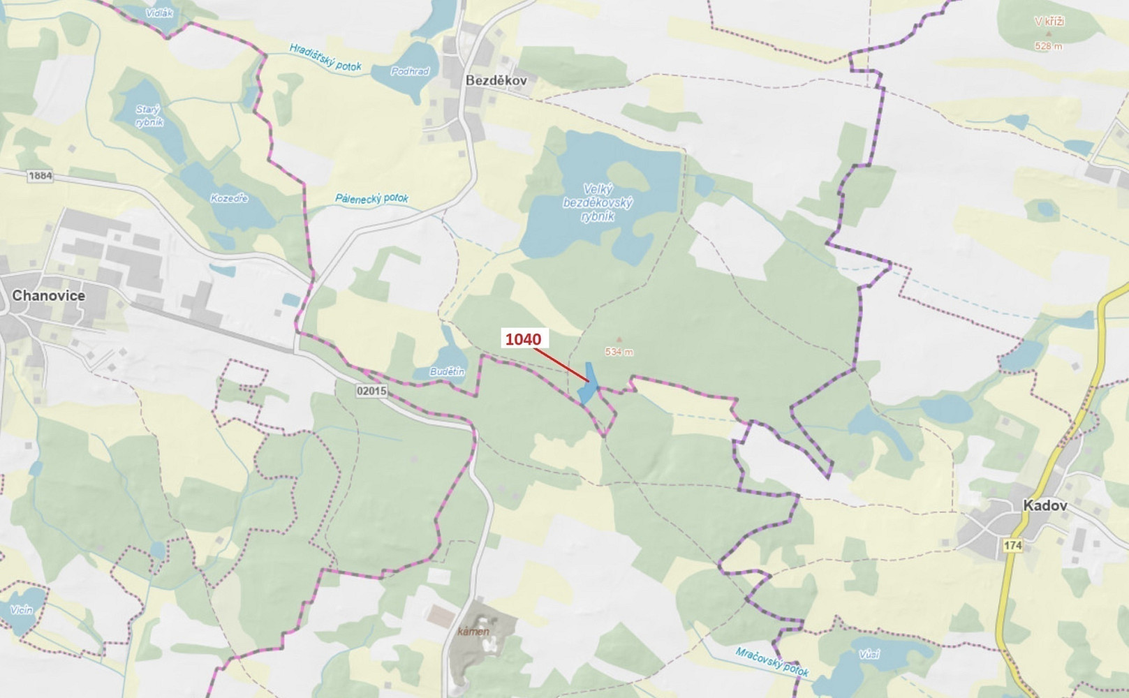 Dražba lesa 6 519 m²