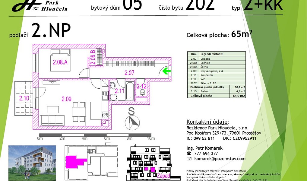 Prodej bytu 2+kk 60 m², Prostějov – náhled fotky 3