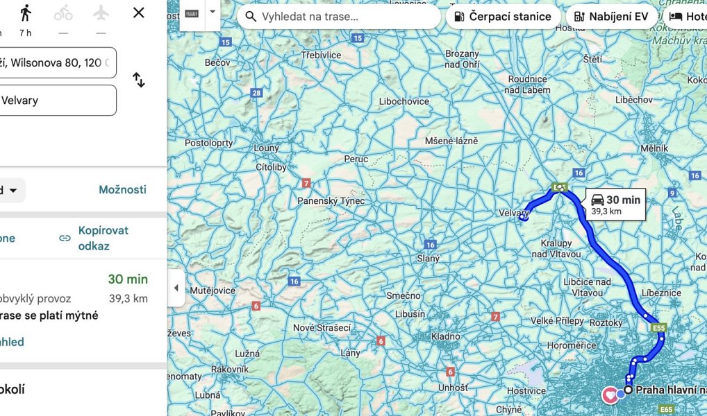 Prodej stavebního pozemku 3 363 m², Velvary – náhled fotky 2