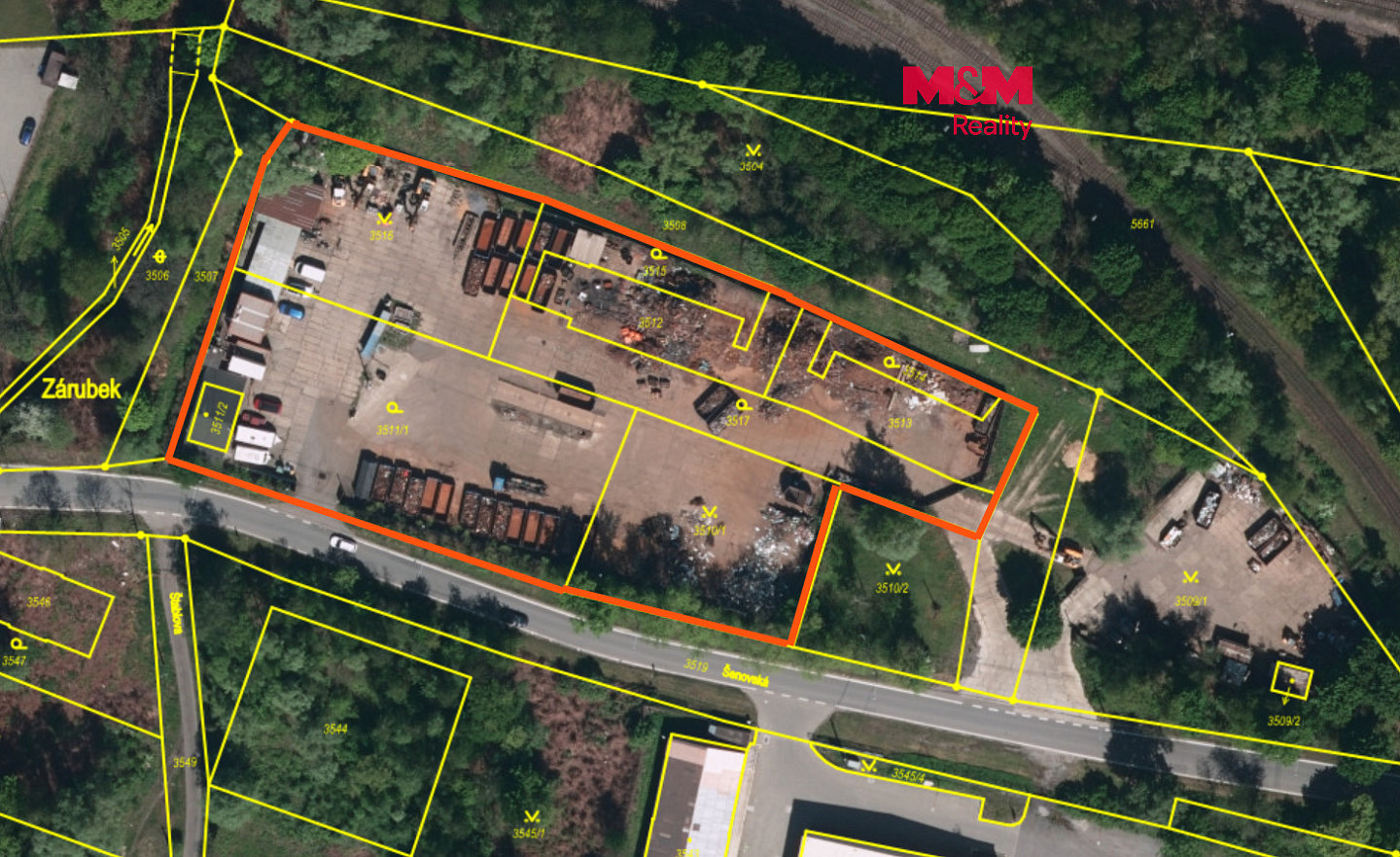 Prodej komerčního pozemku 7 578 m²