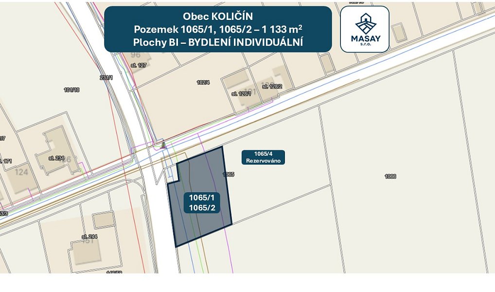 Prodej stavebního pozemku 1 133 m², Holešov – náhled fotky 4