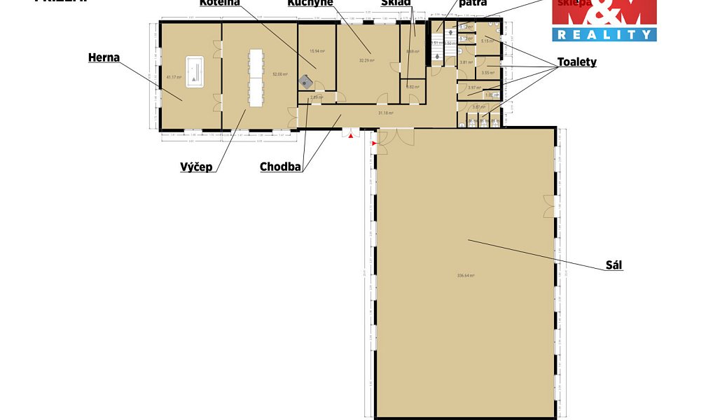 Prodej restaurace 872 m², Vodňany – náhled fotky 22