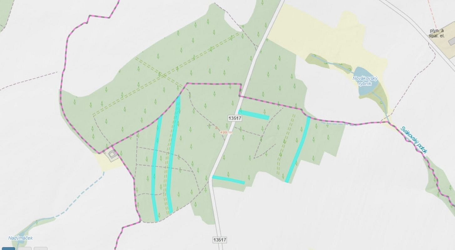 Prodej lesa 24 818 m²