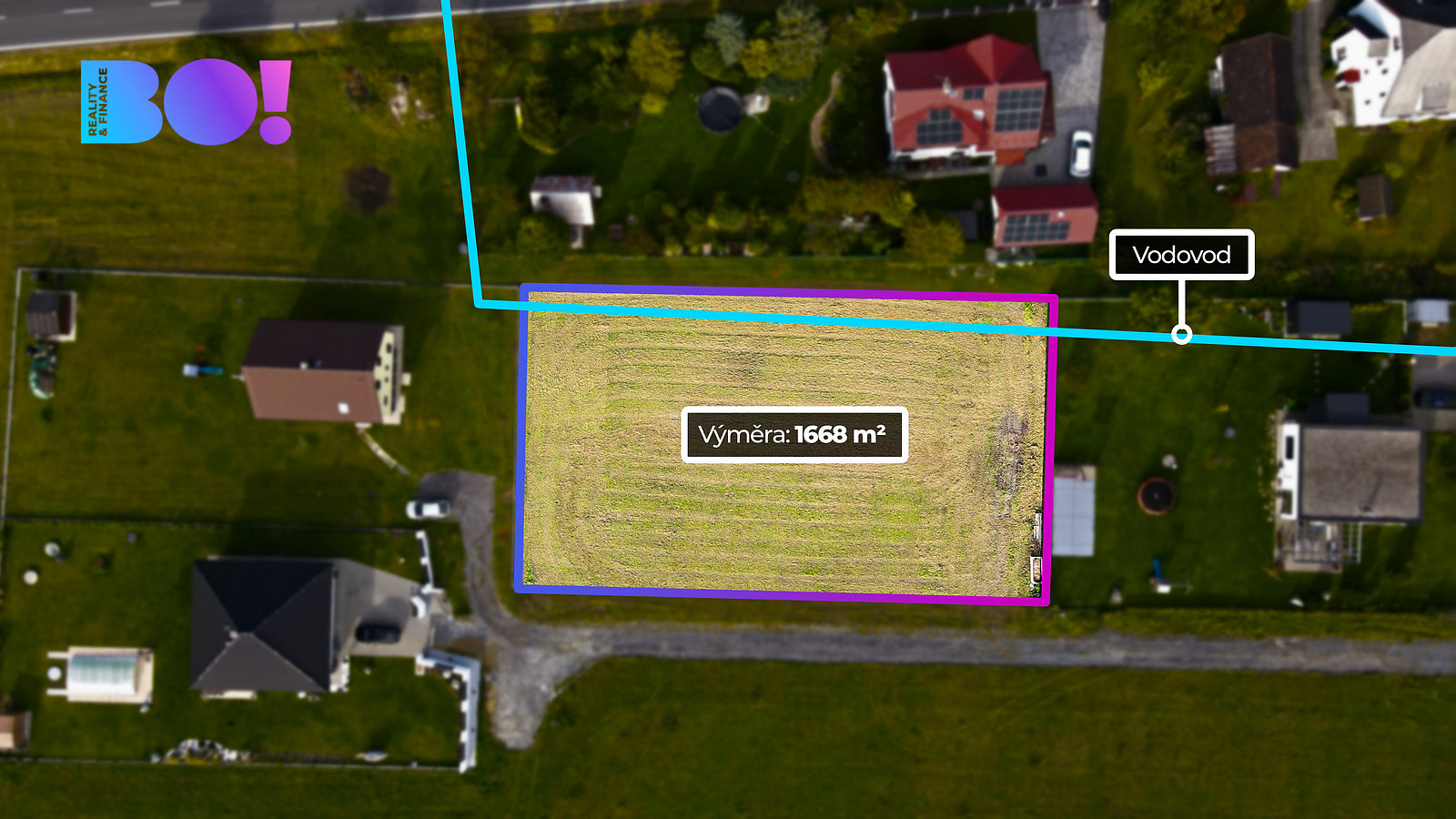 Prodej stavebního pozemku 1 668 m²