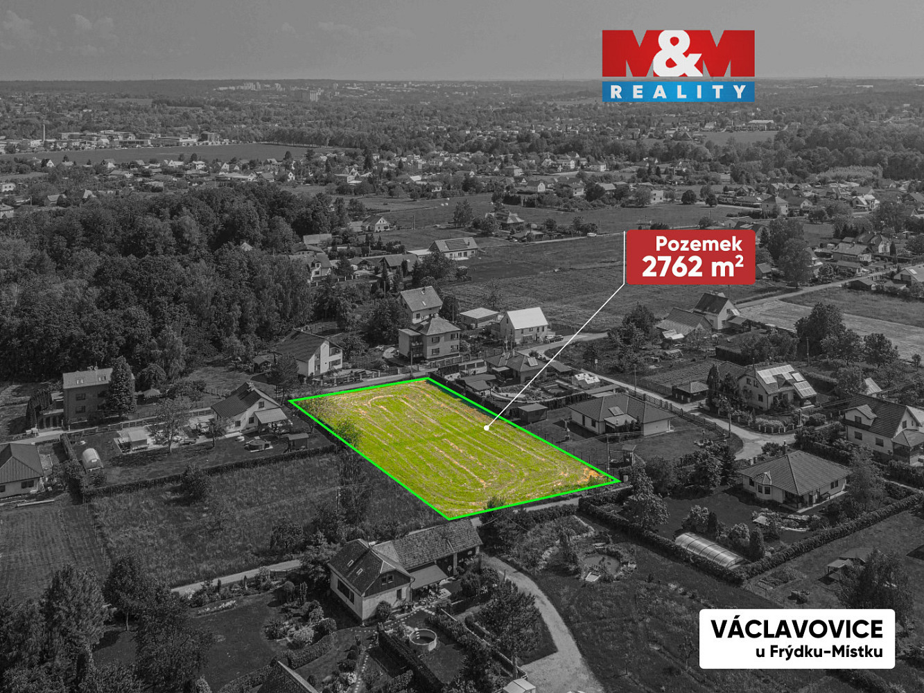 Prodej stavebního pozemku 2 762 m²