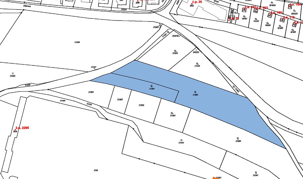Prodej zahrady 1 491 m², Hořice – náhled fotky 3
