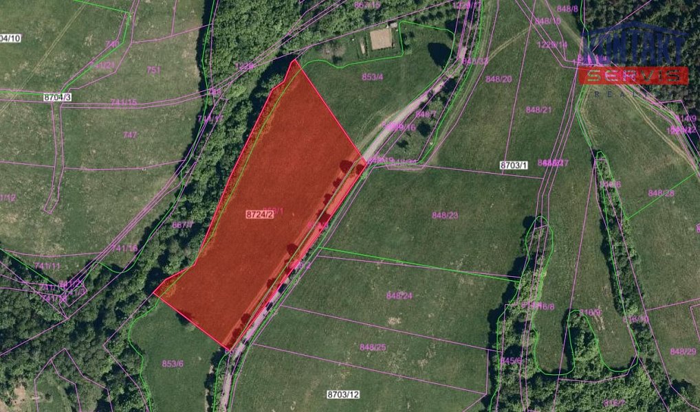 Prodej pole 9 092 m², Podkopná Lhota – náhled fotky 3