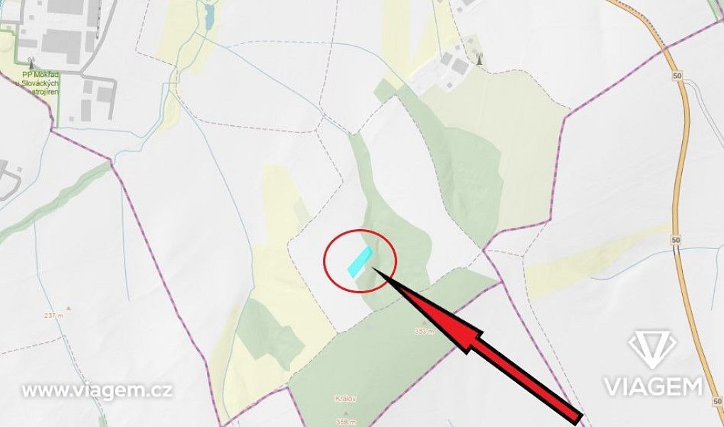 Prodej pole 4 854 m², Uherský Brod – náhled fotky 4