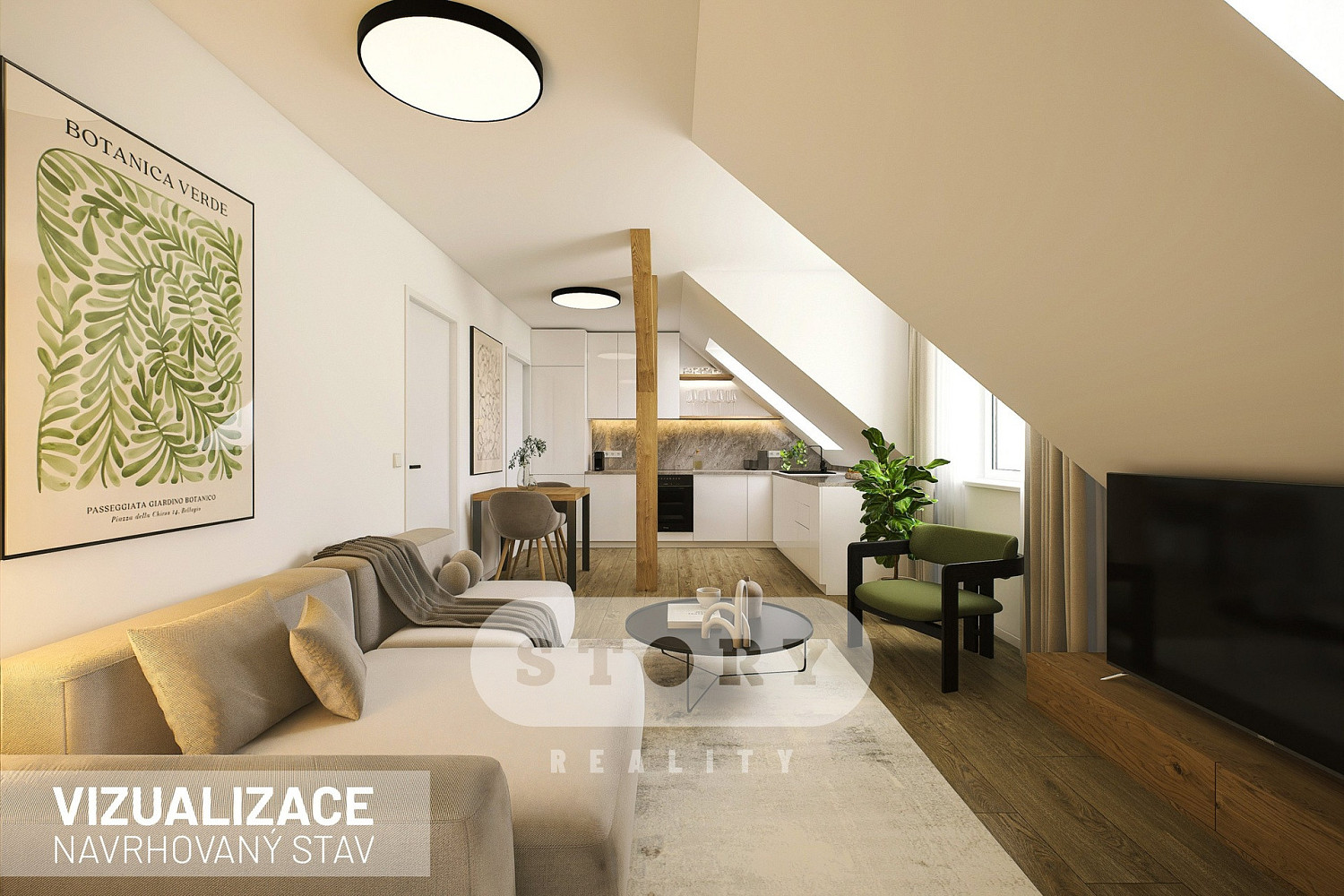 Prodej bytu 2+kk 50 m² – pohled 3