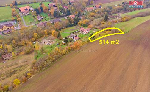 Prodej louky 514 m², Chyjice, okres Jičín