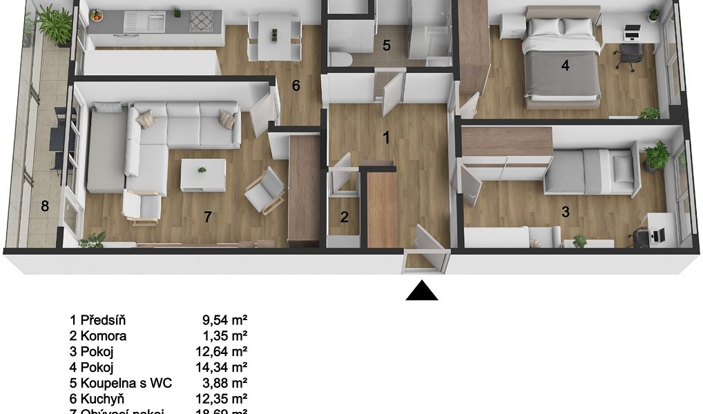 Prodej bytu 3+1 73 m², Praha – náhled fotky 17