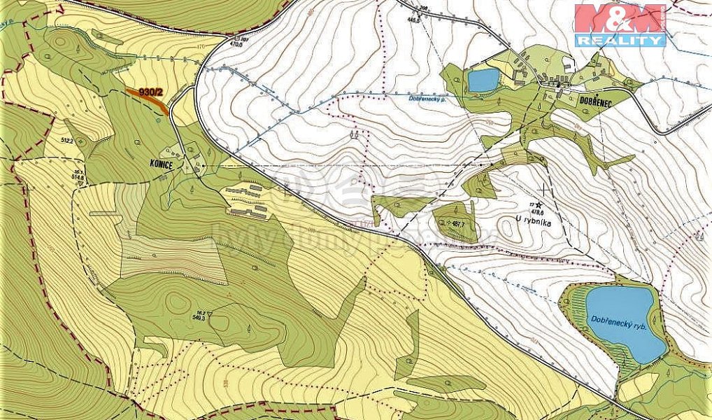 Prodej lesa 1 300 m², Mašťov – náhled fotky 2