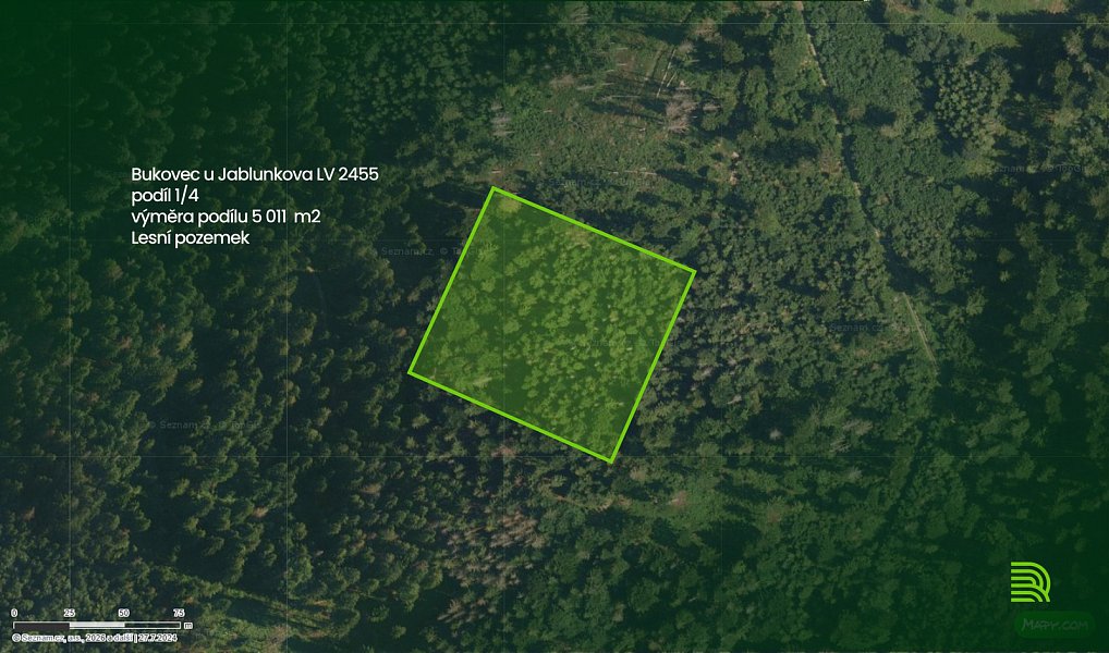 Prodej lesa 5 011 m², Bukovec – náhled fotky 3