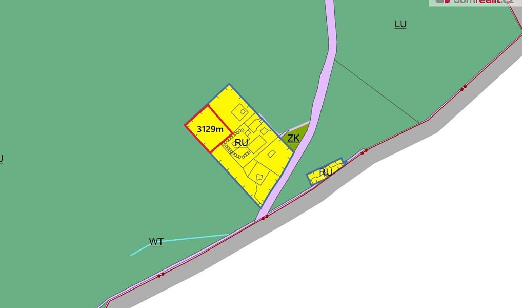 Prodej stavebního pozemku 3 129 m², Chvalčov – náhled fotky 6